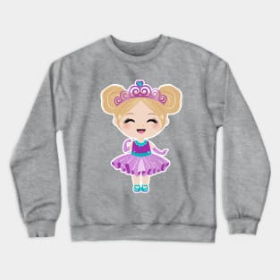 Purple Princess Crewneck Sweatshirt